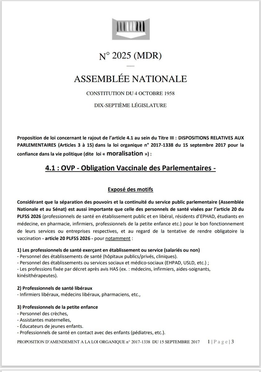 ErikLoridan's tweet image. SAUVONS NOS PARLEMENTAIRES, VACCINONS ANNUELLEMENT CEUX QUI ESTIMENT L’OBLIGATION NÉCESSAIRE POUR LES SOIGNANTS ! 😁

&quot;Sous peine de résiliation immédiate de leur mandat de député ou sénateur&quot;. 

Faites circuler ! Sinon qui prendrait soin d’eux ? 😄