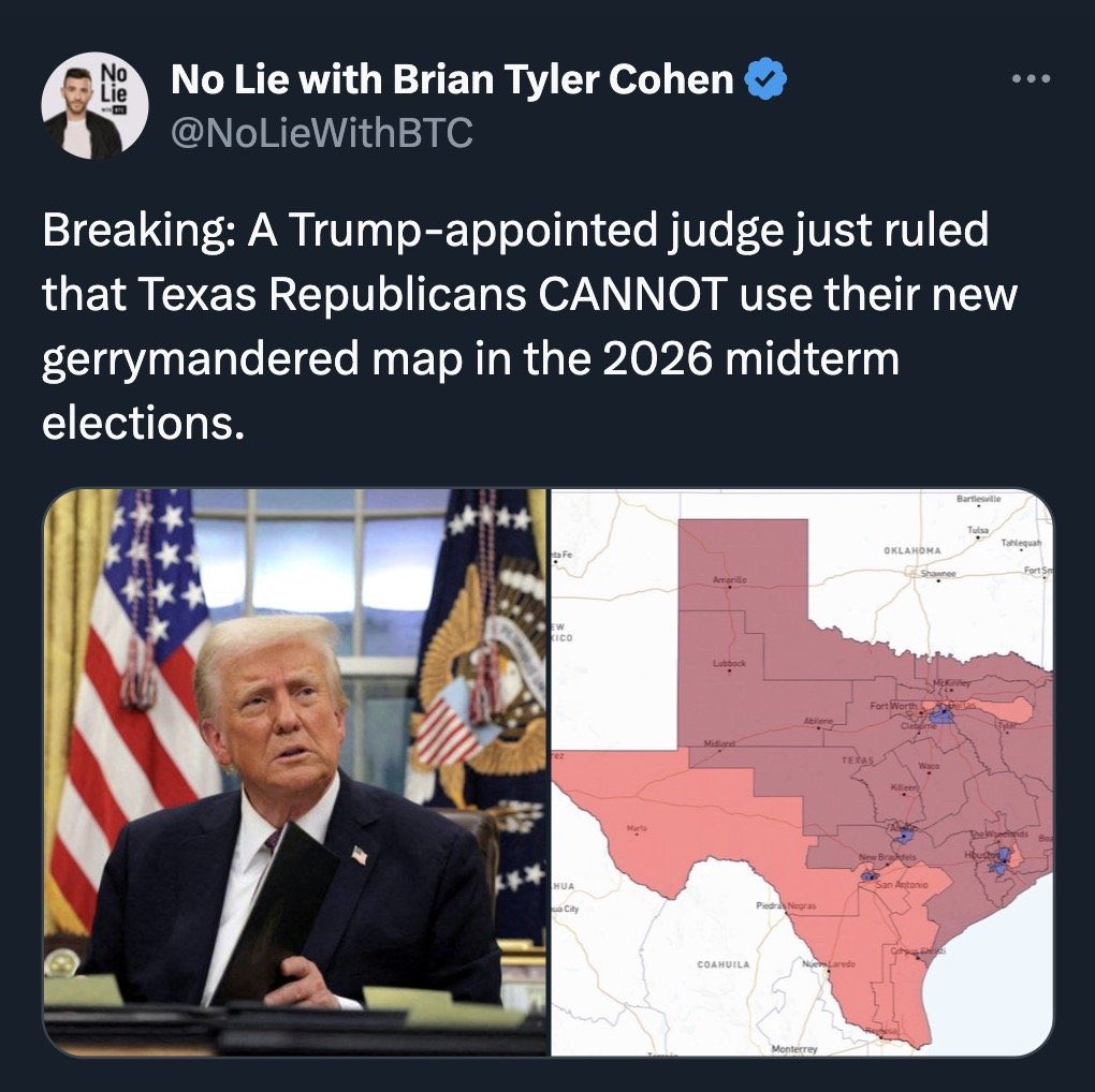 TrashDiscourse's tweet image. It’s the 5th Circuit, there’s precedent already. If that’s not enough, there is Supreme Court Precedent. 

But sure hop around you uninformed lefty weirdos. This is will get slapped around and tossed.