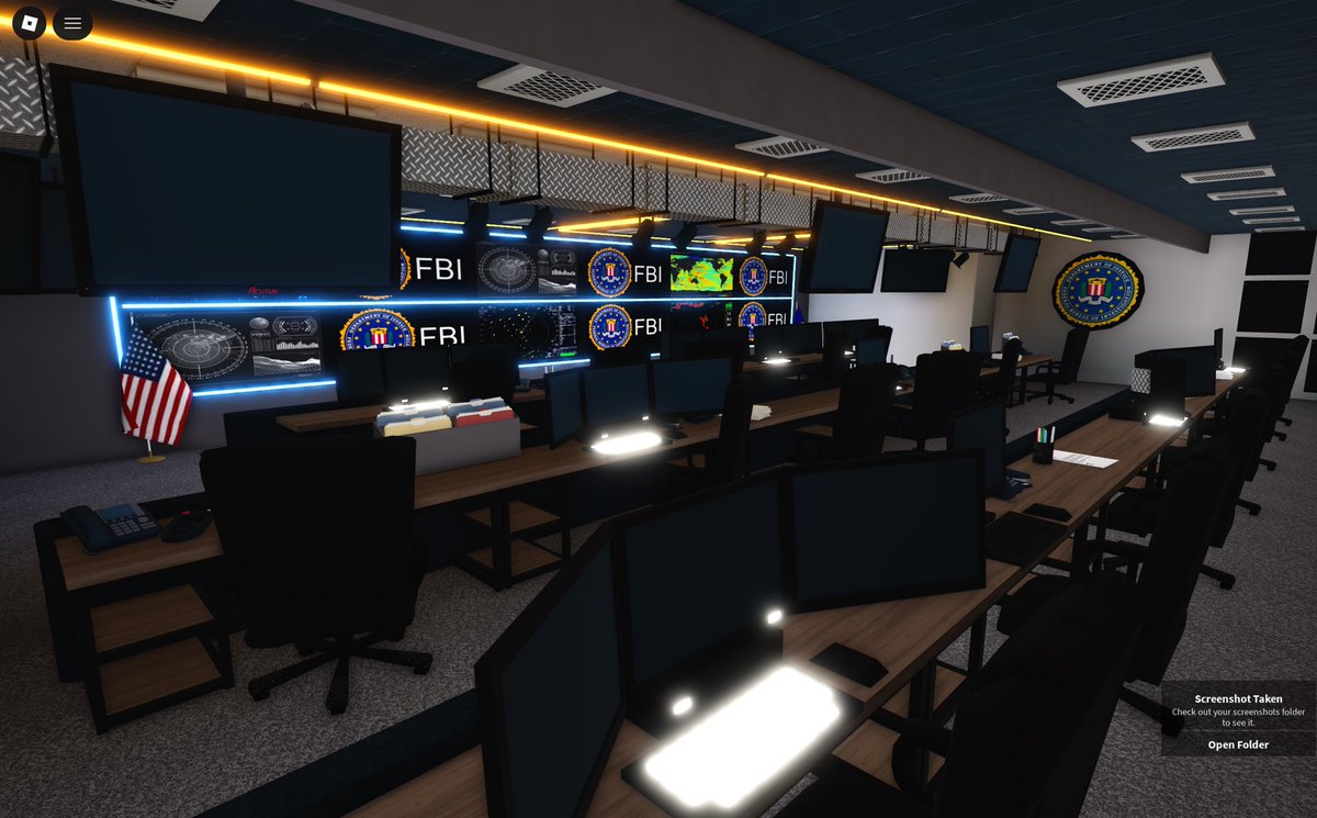 The FBI Cyber Division’s Surveillance Room is fully operational, equipped with state-of-the-art, fully encrypted technology designed for advanced intelligence gathering and rapid response to cyber threats. Prepared, secure, and ready to defend BUSA’s digital landscape.