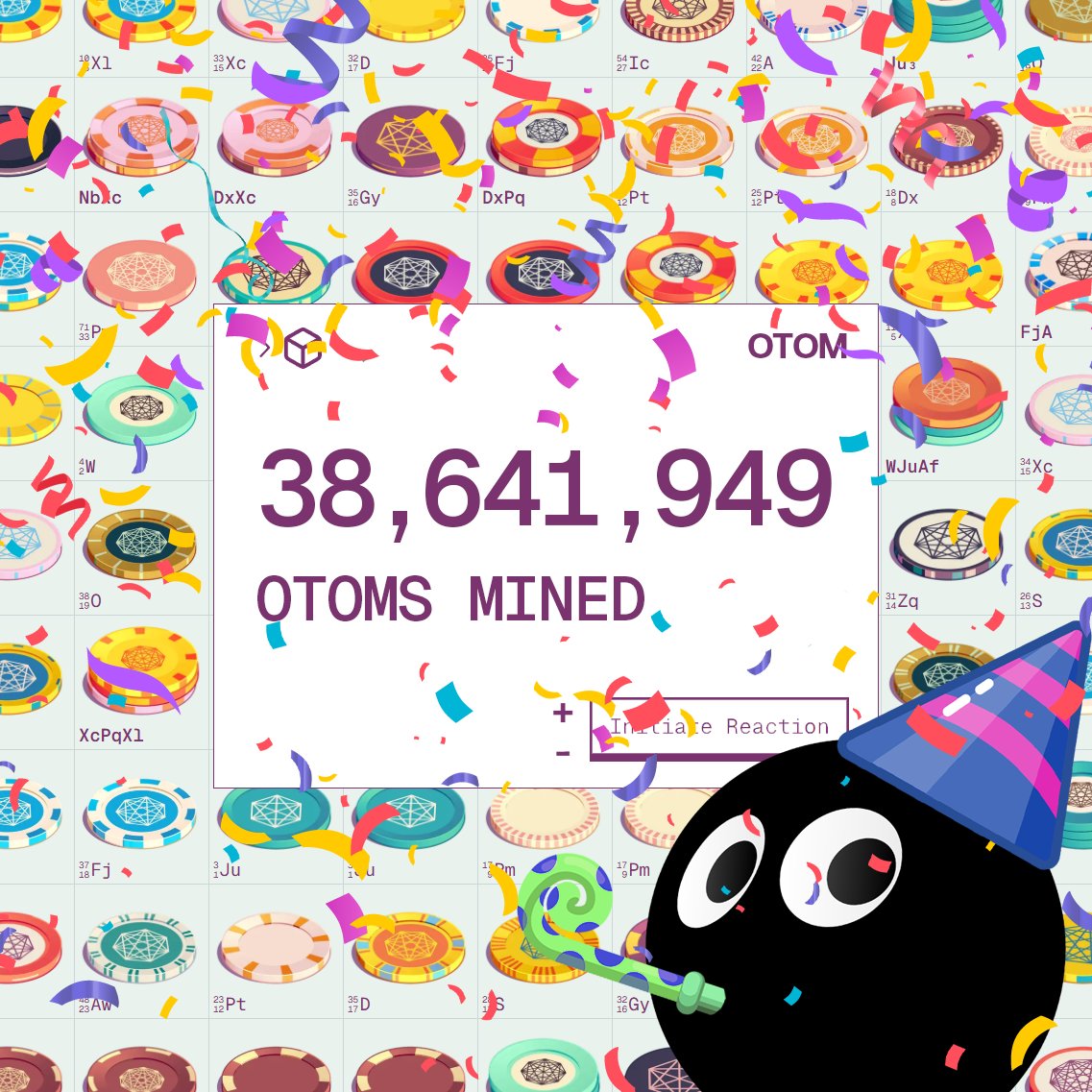 Shape_L2's tweet image. happy birthday OTOM by @kGolid!

38 million OTOMs have been mined, reacted &amp;amp; annihilated in one year, spawning thousands of budding otomologists.

show us your favorite OTOM below ⚛️⬇️