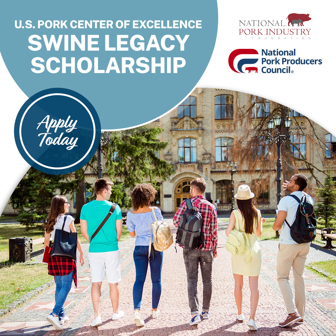 NPPC's tweet image. Applications for the 2026 USPCE Swine Legacy Scholarship are open! NPIF and NPPC will award three $5,000 scholarships to students pursuing careers in the swine industry.

Open to undergraduate and gradudate students. Apply by December 1, 2025. Details: nppc.org/uspce-swine-le….