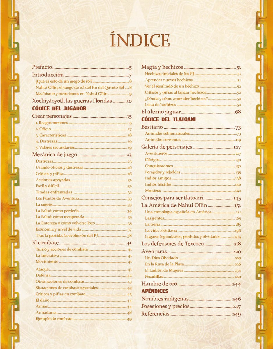 Nosolorol's tweet image. ¿Estás buscando un #JuegoDerol de #Aventuras y exploración? #NahuiOllin, de Ricard Ibañez ( #Aquelarre ) mezcla historia con leyenda.

🎲 nosolorol.com/es/aquelarre/7…

#SéQuienTúQuieras #Rol #MuchoRol #JuegosDerol #JuegosDeAventuras