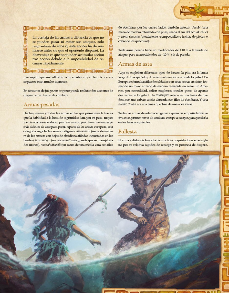 Nosolorol's tweet image. ¿Estás buscando un #JuegoDerol de #Aventuras y exploración? #NahuiOllin, de Ricard Ibañez ( #Aquelarre ) mezcla historia con leyenda.

🎲 nosolorol.com/es/aquelarre/7…

#SéQuienTúQuieras #Rol #MuchoRol #JuegosDerol #JuegosDeAventuras