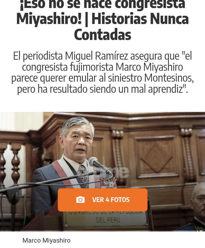 <a href="/congresoperu/">Congreso del Perú 🇵🇪</a> Y cómo  acabaron estos héroes de la democracia? Gil Becerra, Benedicto y Miyashiro.
