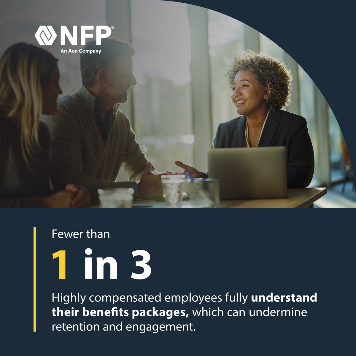 nfp's tweet image. 💡 Turn confusion into confidence with education.

🗣️ Close the understanding gap with executive communication: nfp.com/human-capital/…

#ExecutiveBenefits #HumanResources