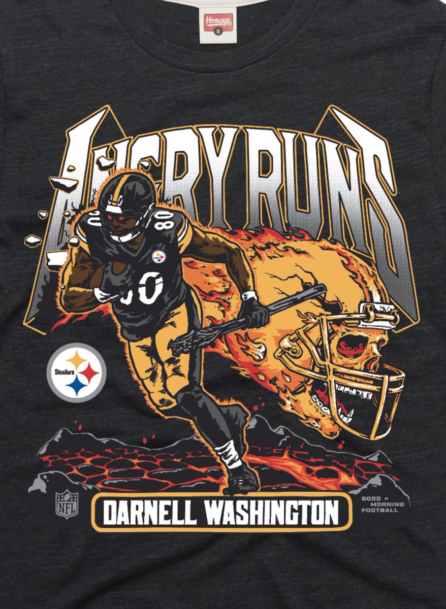 KyleBrandt's tweet image. BOOM!! 😡😡😡😡

Darnell Washington is so big, he’s actually breaking the shirt 💀

Available only here: Homage.com/AngryRuns