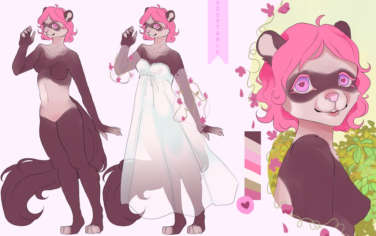 Bambi_3lue's tweet image. ꪆৎFurry ferret girl adoptable ꨄ︎ [OPEN]  
ꪆৎPayment method: paypal only  

INFO 
sb: $5 
min: $1 
ab: $10  
ꪆৎMore information in the comment below °•*⁀➷
#furry #furryadoptable #furrycharacter #adopt #adoptable #furryadopt #adoptables #cheap #cheapcharacter #raccon #sale