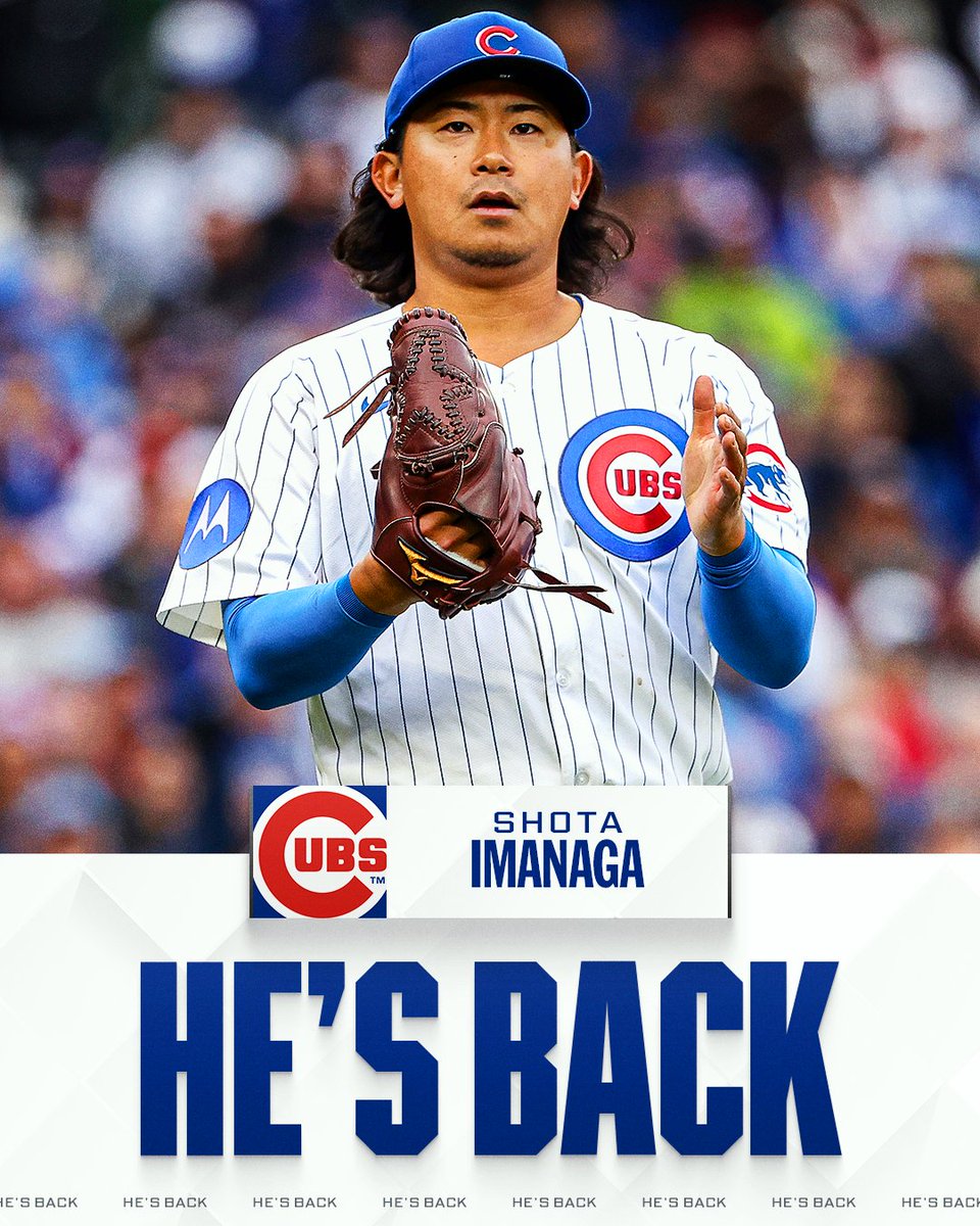 LHP Shota Imanaga accepts the qualifying offer and will return to the Cubs per multiple reports, including MLB's @Feinsand.
