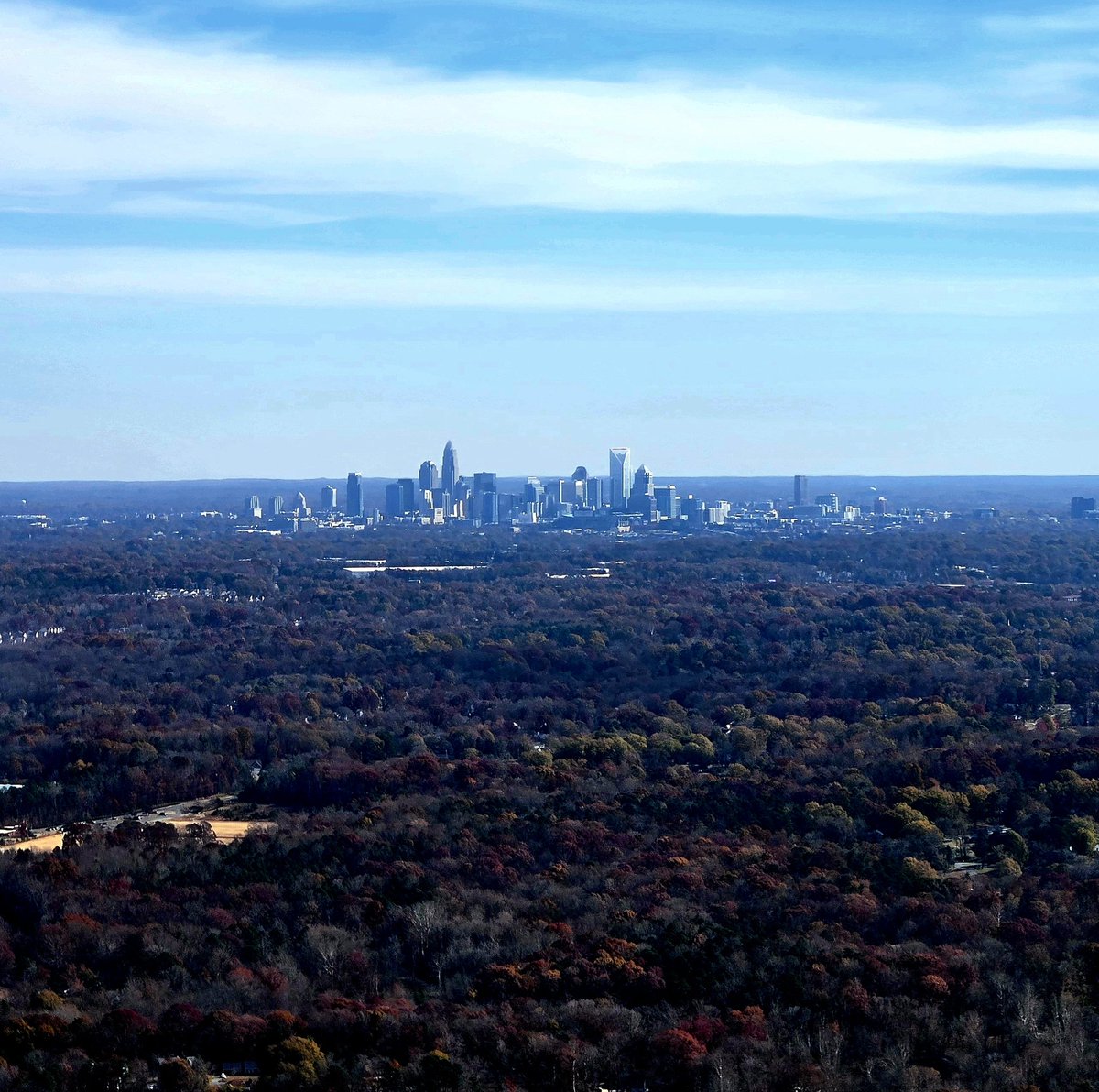 A view of Charlotte above CLT 🏙🇳🇨🛫