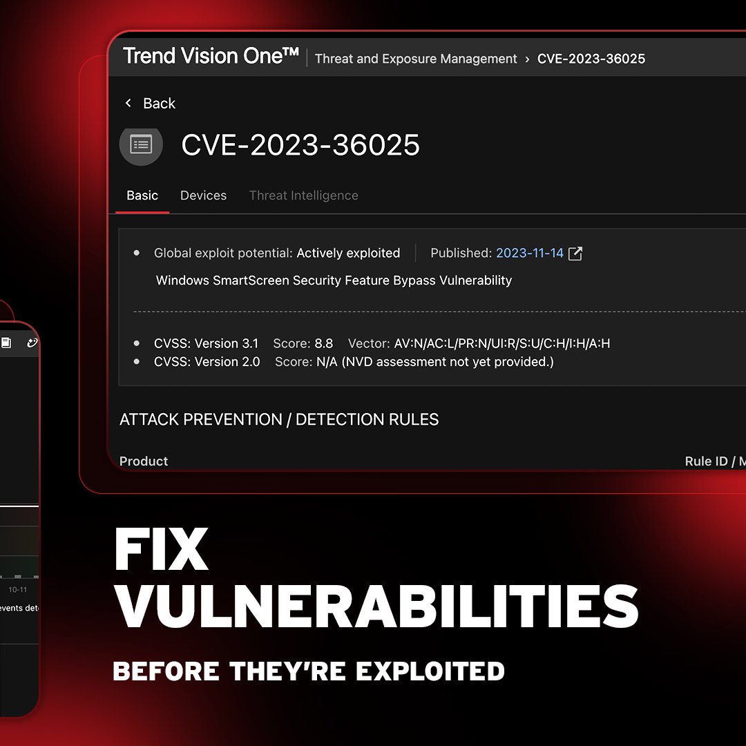 maddog27629870's tweet image. Shift from reactive to #ProactiveSecurity by anticipating threats and sealing off attack paths. 🛡️ 

Manage your attack surface risk with AI-powered risk management and @TrendMicro Vision One™.
 
See how to take control at trendmicro.com/crem