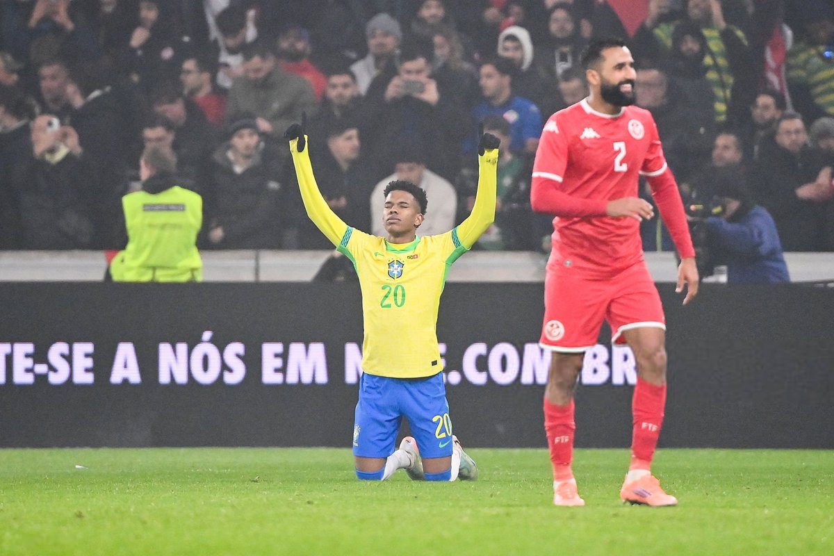 Estêvão for Brazil:

5 starts
5 goals 

🇧🇷🌟