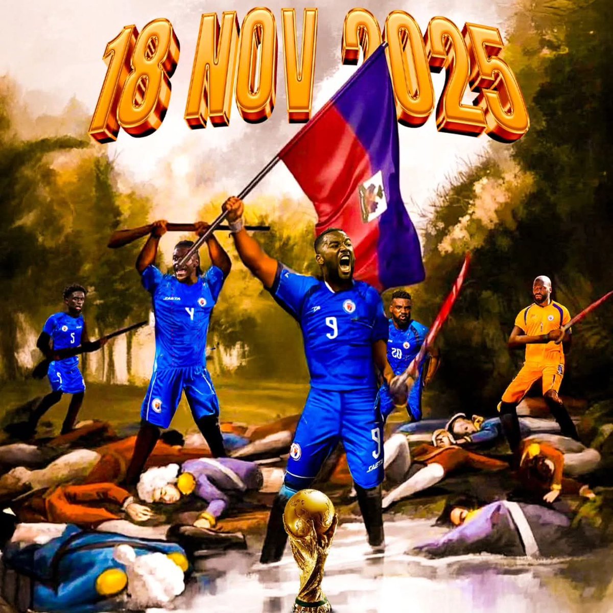 Haititempo's tweet photo. Moman istorik nou tap tann nan prèske rive 🔥🔥🔥

Ann ret fokis, an ret pozitif epi Grenadye Alaso ⚽🇭🇹💪🏿 https://t.co/NlEOM84S5A