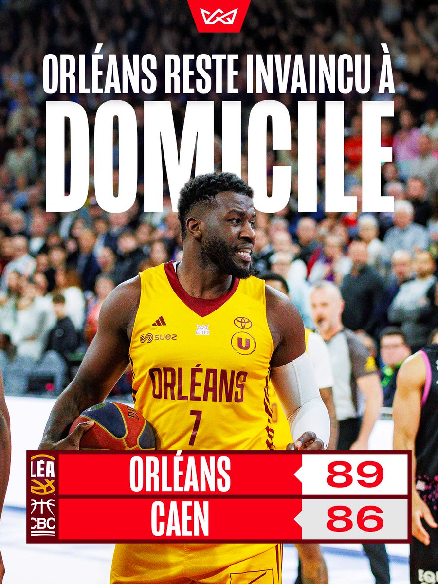 Match après match, <a href="/OLB45/">OrléansLoiretBasket</a> défend son territoire 🏠
Toujours invaincu à domicile après 11 journées de championnat 👏

#Elite2 #Basketball