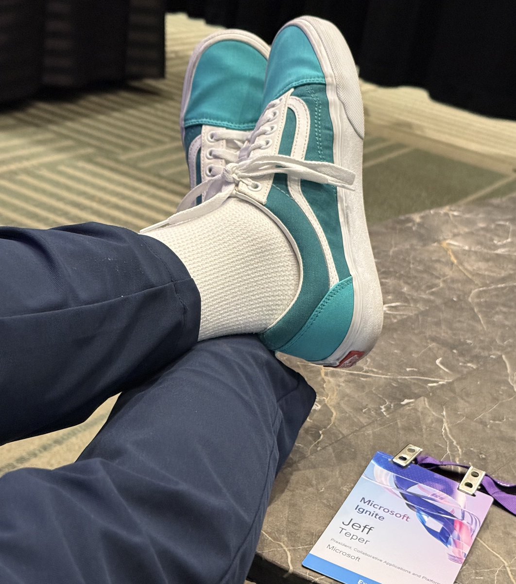 jeffteper's tweet image. Backstage minutes before my demo … we first shipped AI in SPS 2001 with SVM - support vector machine based autocategorization - but LLMs are now ready to do the demo I really wanted - zero shot metadata - #MSIgnite #SharePoint