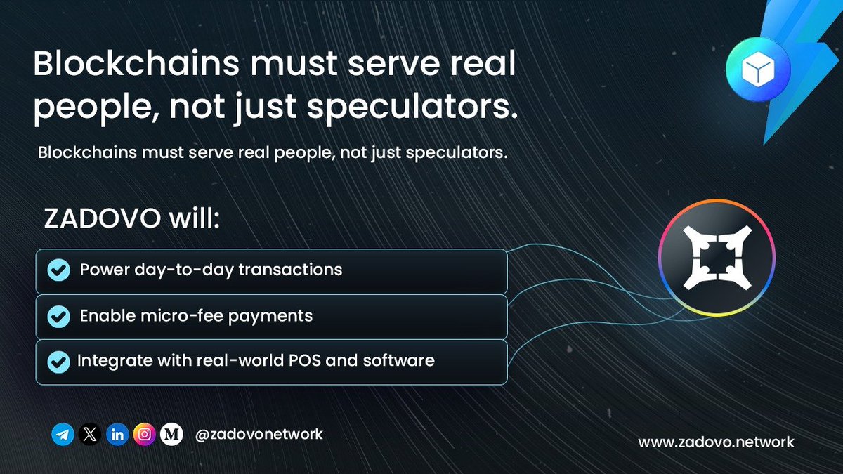 zadovonetwork's tweet image. 🚀The EVM is Evolving. Welcome to ZADOVO.

🤔While Others Chase hype, We built a fortress.

Introducing #ZADOVO #EVM - The Proof-of-Authority Layer 1 redefining secure, scalable, and sustainable blockchain infrastructure.

🏁Our internal Testnet is hitting 4,000+ TPS with…