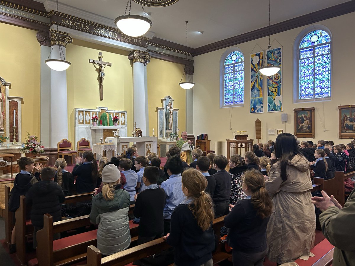 Thank you Fr Philip for a lovely Mass this morning. Year 4 really enjoyed the final hymn ‘Give me Joy.’ It had everyone singing and clapping along 🎶 <a href="/OSJ_RE/">OSJ_RE</a> <a href="/orrellstjames/">Orrell Saint James' Catholic Primary School</a>