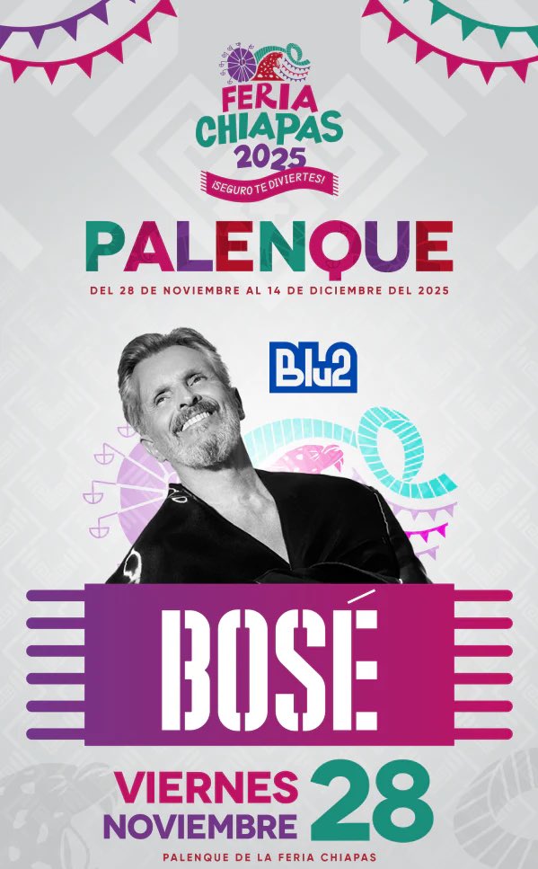 TUXTLA GTZ, CHIAPAS os veo este 28 de noviembre en la 
🎫 feria-chiapas.boletito.com/eventos/miguel…