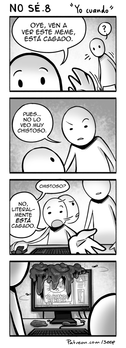 Nuevo episodio de No Sé que ya lleva días que salió en Tapas pero no lo había publicado aquí💩

Para más cómics mensos de estos leanlo en Tapas ★ tapas.io/series/No-se