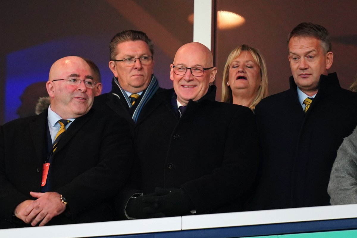 First Minister John Swinney pictured at the historic Scotland v Denmark match at Hampden Park 🏴󠁧󠁢󠁳󠁣󠁴󠁿🇩🇰