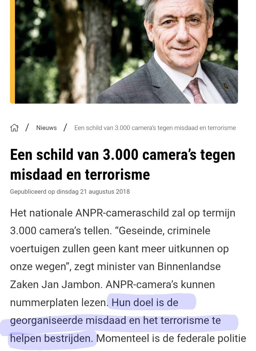 54 per uur rijden is dan ook gewoon terrorisme. 

Upside: uw gemeente krijgt dan wel een nieuwe sporthal en een zekere zoon een sportwagen voor zijn verjaardag.