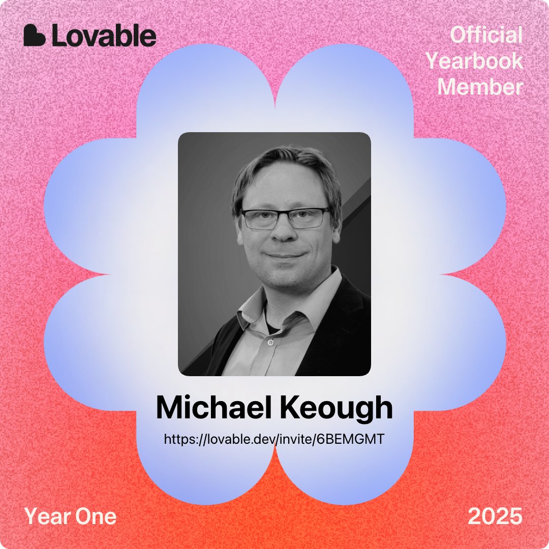 keoflex's tweet photo. Most exciting #ai #tool of 2025 @Lovable
https://t.co/owWnVQ3tvB https://t.co/9g6zYrikuk