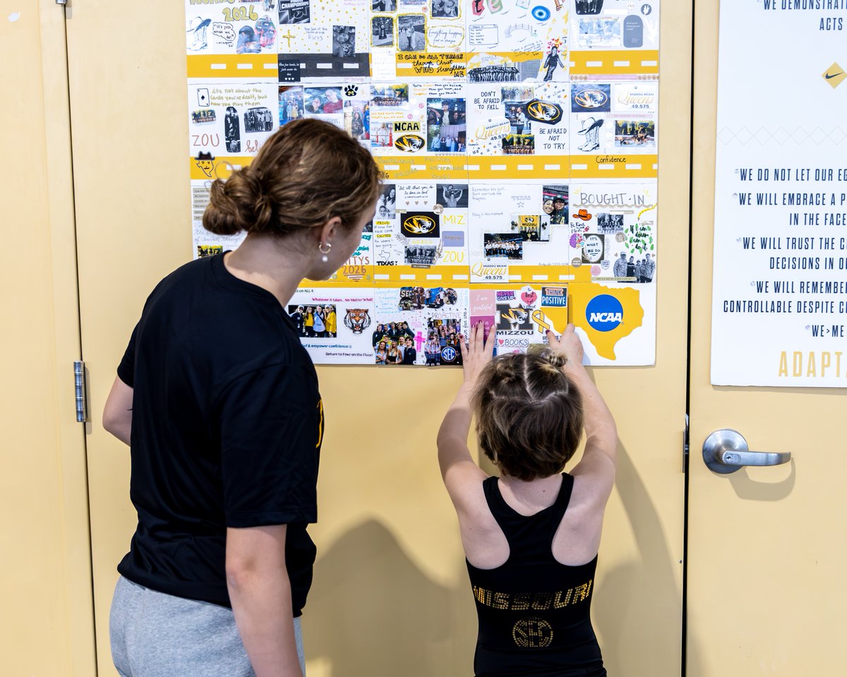 Thank you to Charlotte, our Team Impact athlete, for helping us create our 2026 vision board 🤩 We're so thankful to have you as a Tiger 🫶

#MIZ 🐯