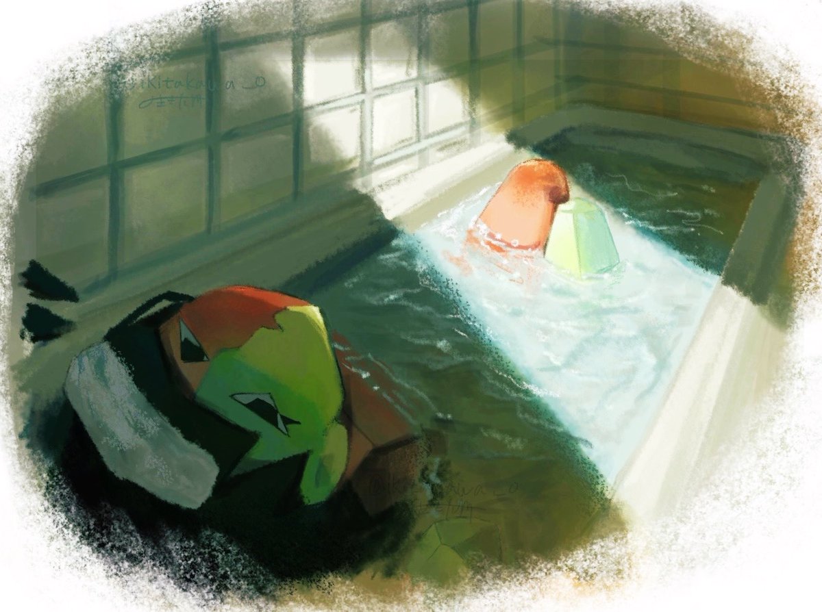 Bathing helps relieve stress🛀