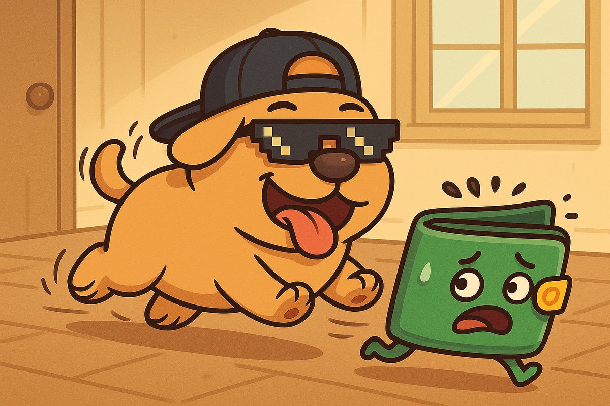PerritoAlfred's tweet photo. 🐶💥 “Intenté hacer staking y terminé persiguiendo mi propia wallet por la casa 🏠💸

Alfred no entiende DeFi, pero ladra fuerte. Si yo puedo, tú también.

 #PerritoAlfred #memecoin #CryptoCommunity” https://t.co/fMU8OJ25w5