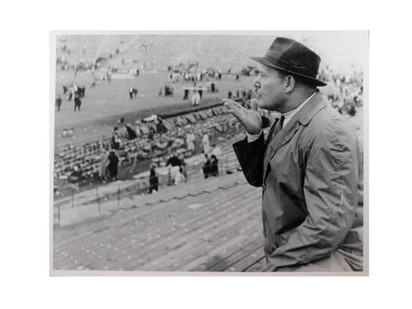 SCAHOF's tweet image. Frank Howard, legendary Clemson coach &amp;amp; one of the sport’s all-time colorful characters, compiled a 165-118-12 record from 1940-69.  Clemson commemorates his memory at every home game when the team rubs “Howard’s Rock” before running down the hill.