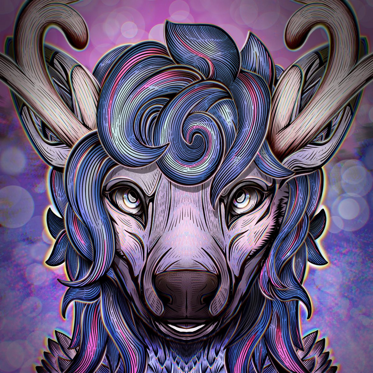 DarlingDefiant's tweet photo. Update time! Got a few more done, this time I got to do a beautiful jellyfish deer! https://t.co/XuhNsiY3s0