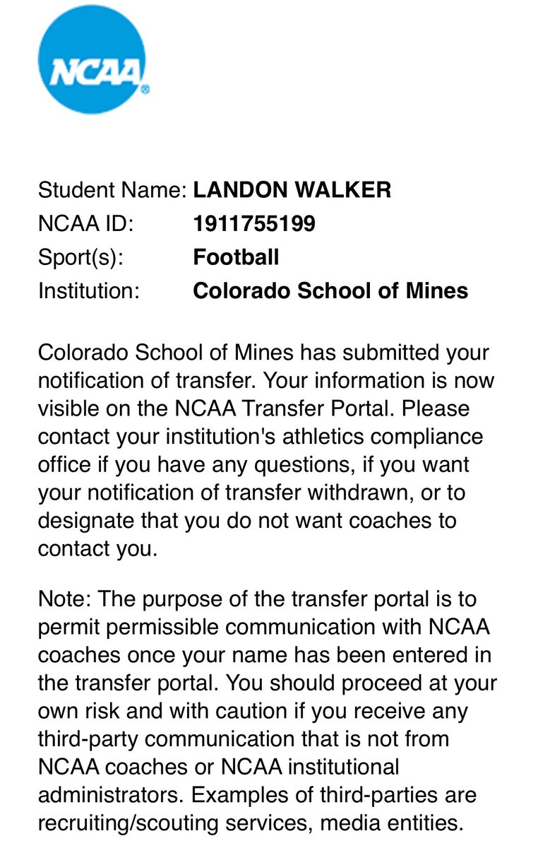 Officially in the portal