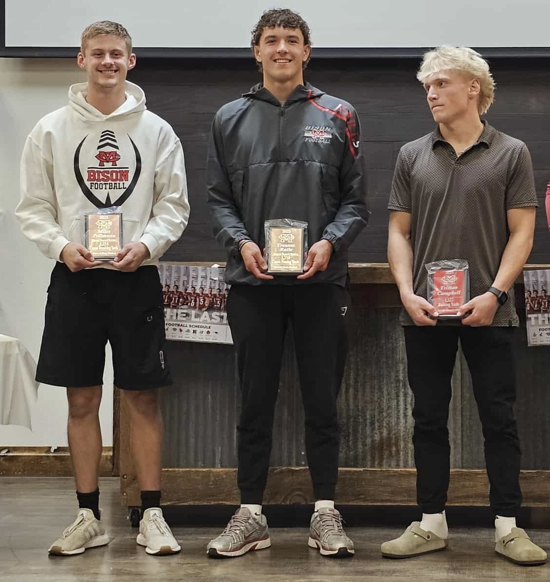 Tristan Campbell 
1,522 rushing yards for the 2025 season (4th All-Time for a season)

Trenton Raile 
2,318 career passing yards (school record holder)

Miles Pollmann 
1,246 career receiving yards (school record holder)
63 career receptions (tied school record)