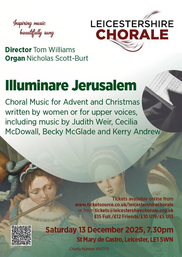 Hope you’ve got this in your diary. December 13th. Free on street evening parking, atmospheric surroundings, wine and good facilities at the church. Did I mention the singing? Come and get in the mood for the festive season. <a href="/LeicesterPhil1/">Leicester Phil</a> <a href="/VisitLeicester/">Visit Leicester</a>