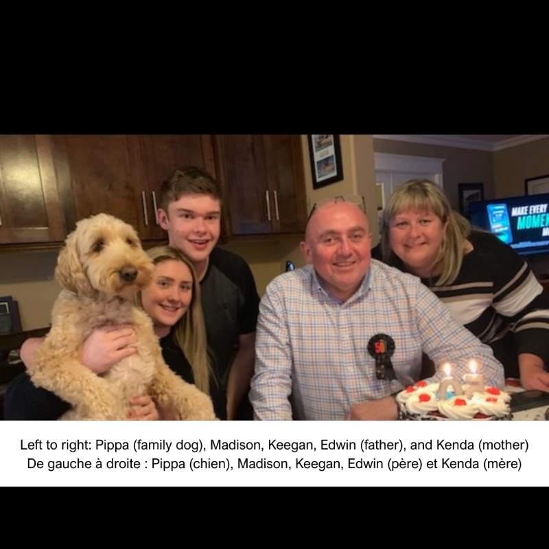 HeartandStroke's tweet photo. Madison and Keegan’s father, Edwin, was their hero. 
They never imagined losing him so suddenly to cardiac arrest. Now, they’re working to #BeatCardiacArrest. 
Swipe to read their story, this #CPRMonth.