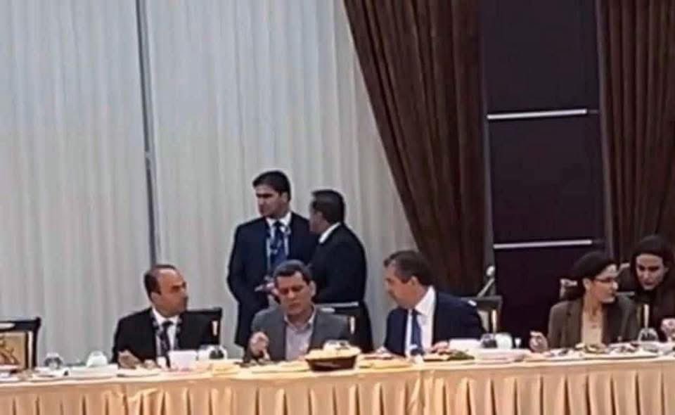 NechirvanKalary's tweet image. KRG Prime Minister Masrour Barzani received Mazloum Abdi and Elham Ehmed in Duhok.