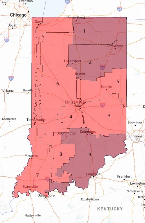 _johnnymaga's tweet image. 🚨 BREAKING: Indiana House Speaker Todd Huston fully backs President Trump and the redistricting efforts to draw a 9-0 map:

“I&apos;ve made it clear that House Republicans have the necessary votes to address this issue, and we stand ready to get the job done.”