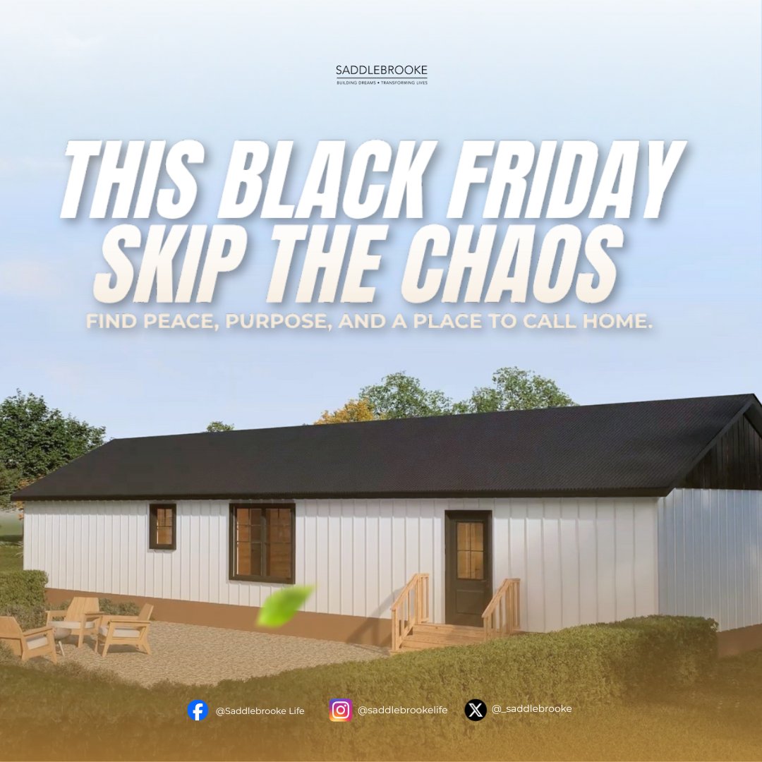 _saddlebrooke's tweet photo. This Black Friday, choose calm over chaos and step into a home designed for peace and purpose.

Tour a warm, quiet space that shows what intentional living truly feels like.

Your visit supports our Toys for Tots drive and brings hope to a child this season.

#saddlebrookelife #FaithFamilyFoundation #PeaceBuiltHere #blackfridaywithpurpose #HomeForTheHolidays