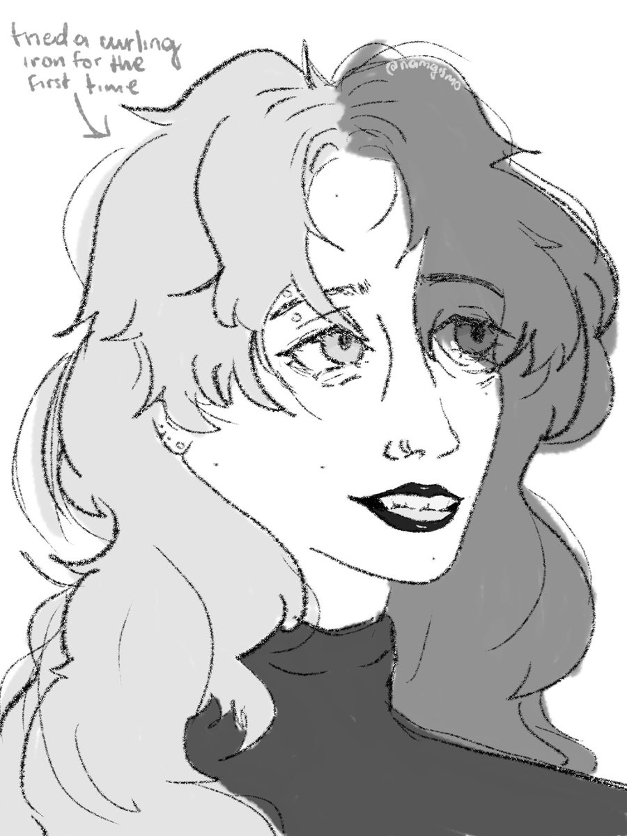 namgismo's tweet image. do yall fw my curly sigma shes starting to experiment with her hair 
#文スト #sigmabsd #bungostraydogs