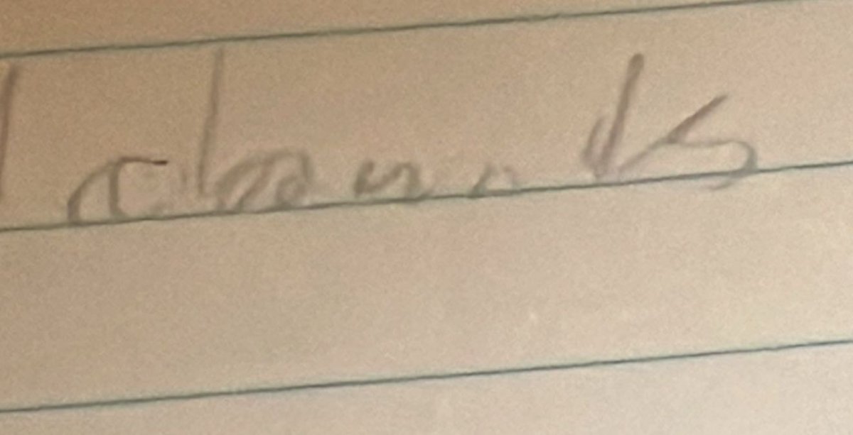 slitkris's tweet image. can ANY of you read what this word is my friend wrote