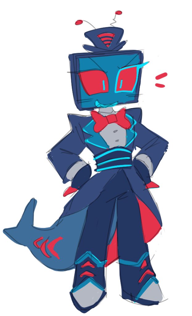 very scared to post this bc i know i will get absolutely mauled and blocked by the whole world but i love vox ok :( i made him a redesign because i love him