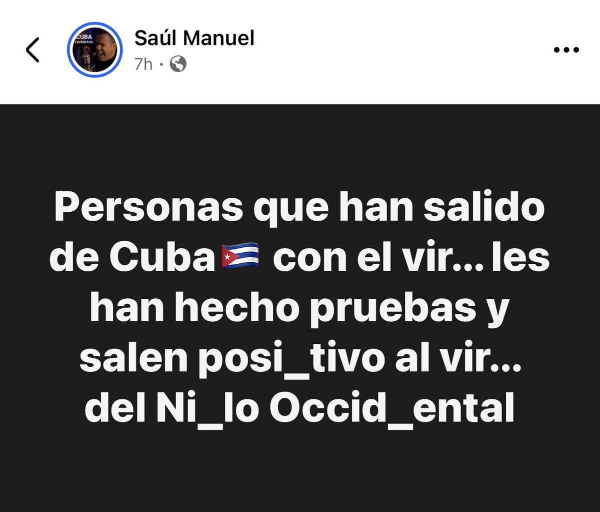 Urgente
#CubaEstadoFallido 
#CubaEstadoIlegitimo