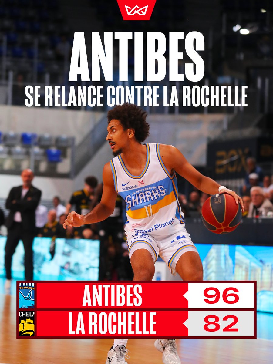 Réaction attendue, réaction obtenue : Antibes repart fort 🔥
Après deux matchs compliqués, Antibes retrouve le sourire à domicile 😃

#Elite2 #Basketball