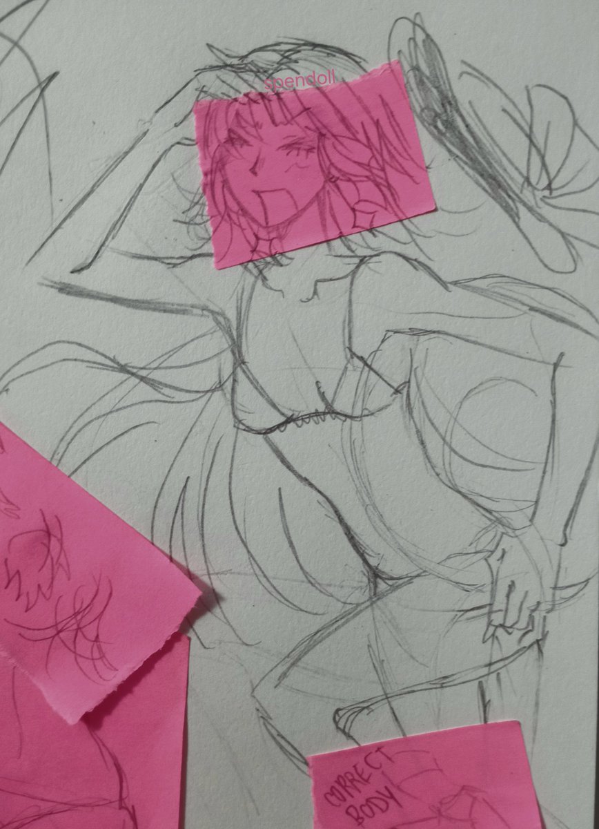 spendoll's tweet image. cw fake body 

hi wip im cooking #sigmabsd