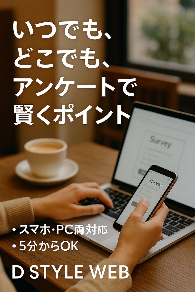 naito_lp16's tweet image. 忙しいあなたも、カフェでも、自宅でも。
5分でできるWEBアンケートを活用して、スキマ時間にポイントを貯めましょう。
登録無料・空いた時間を“未来の自分”に投資しませんか？👉

dstyleweb.com/lp/bbcdadb8ecc…

 #副業 #アンケートモニター