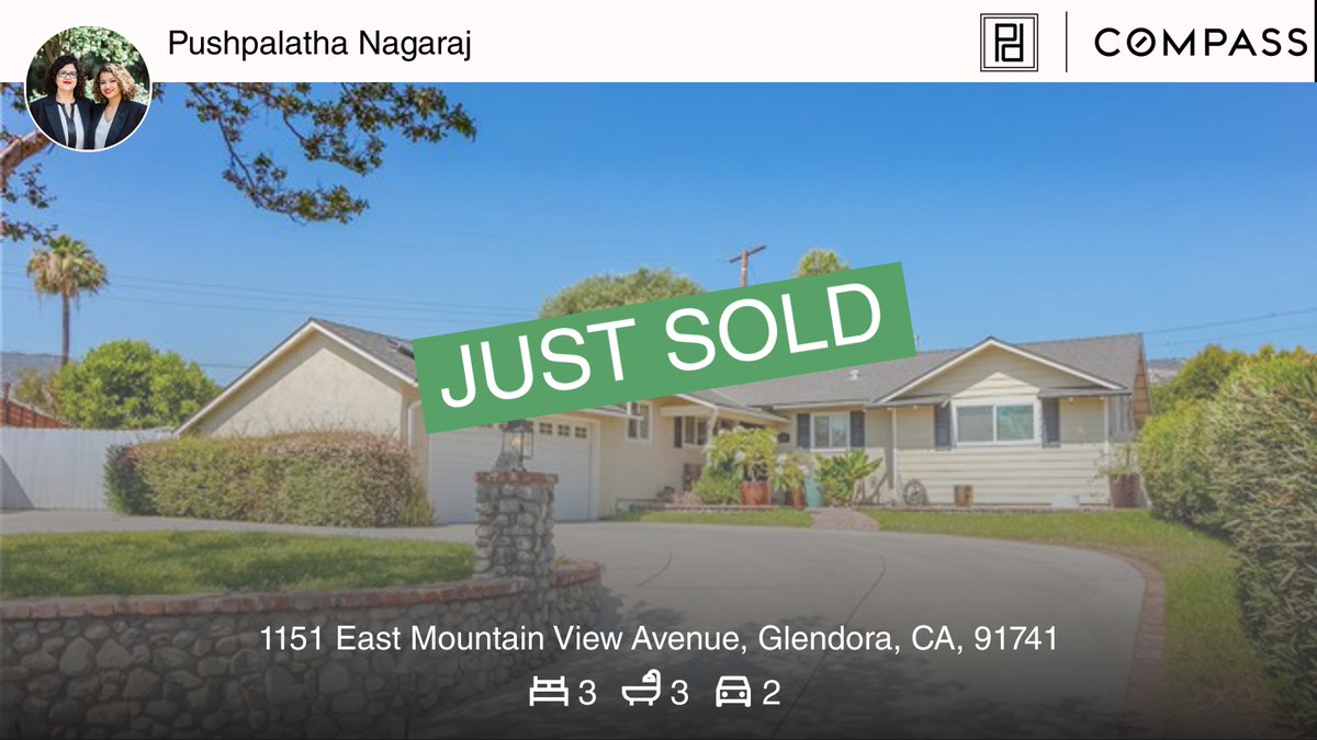 DedeVenkat's tweet photo. 🛌 3 🛀 3 🚘 2
📍 1151 East Mountain View Avenue, Glendora, CA, 91741

My latest sale on RateMyAgent.

https://t.co/i6yWJvLO35

...
#ratemyagent #realestate https://t.co/jOgGT7yfYG