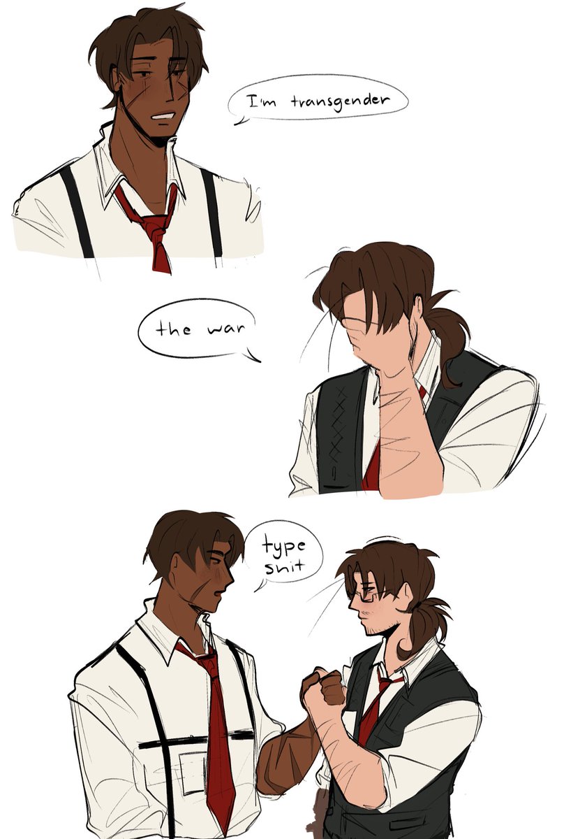 johanfan101's tweet image. The concept of Gregor Samsa (whitest man on earth) knowing how to dap somebody up #Limbus_Company