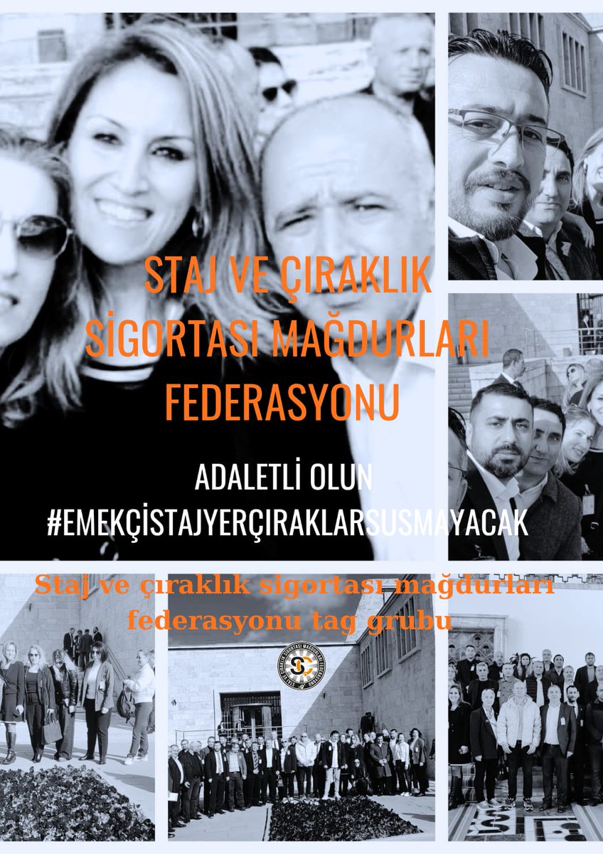 Sn <a href="/oktay_saral/">Oktay SARAL</a>
Bir gün çalışana Sgk girişi var,aylarca,yıllarca her işde çalıştırılan stajyer ve çıraklara Sgk hakkı yok.

ADALET mi bu?
<a href="/tcbestepe/">T.C. Cumhurbaşkanlığı</a>
<a href="/RTEdijital/">Erdoğan Dijital Medya</a>
<a href="/erkanakcay45/">Erkan Akçay</a>
<a href="/nevintaslicay/">Nevin Taşlıçay</a>
<a href="/MKalayci42/">Mustafa Kalaycı</a>
<a href="/MhpTbmmGrubu/">MHP TBMM Grubu #MHP</a>
<a href="/AKKADINGM/">AK Parti Kadın Kolları</a>
Adaletli Olun 
#EmekçiStajyerÇıraklarSusmayacak