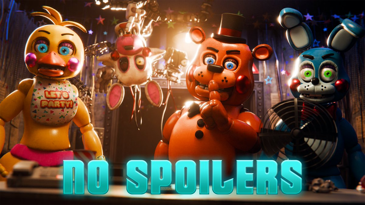 FredBearFilms's tweet image. No Spoilers for the #fnaf2movie