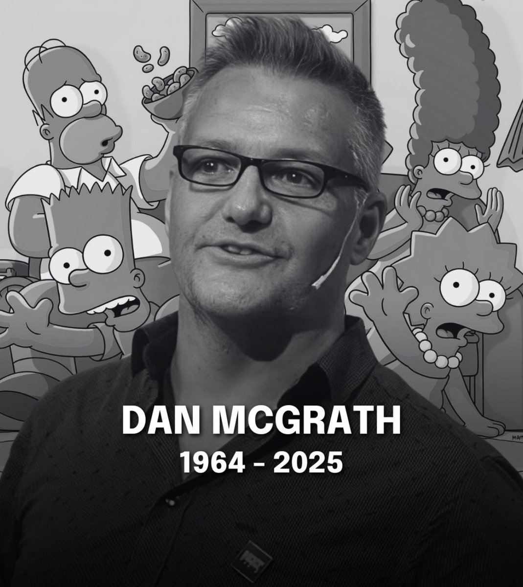 🕊️Dan McGrath, célèbre scénariste des Simpson, est mort à 61 ans