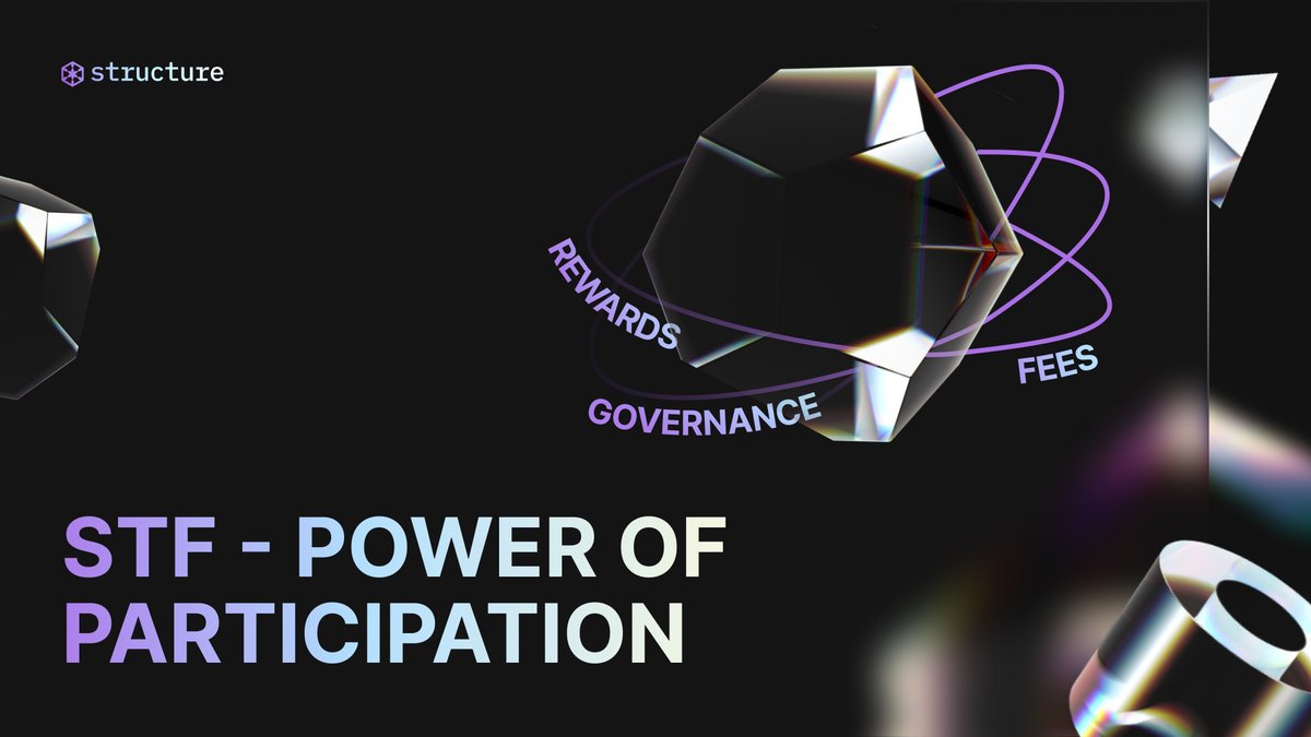 Structure_fin's tweet image. ⚡️ $STF = Power of Participation

→ Pay fees 💳
→ Earn rewards 🎁
→ Vote on governance 🗳️

Be part of the ecosystem.

👉 structure.finance